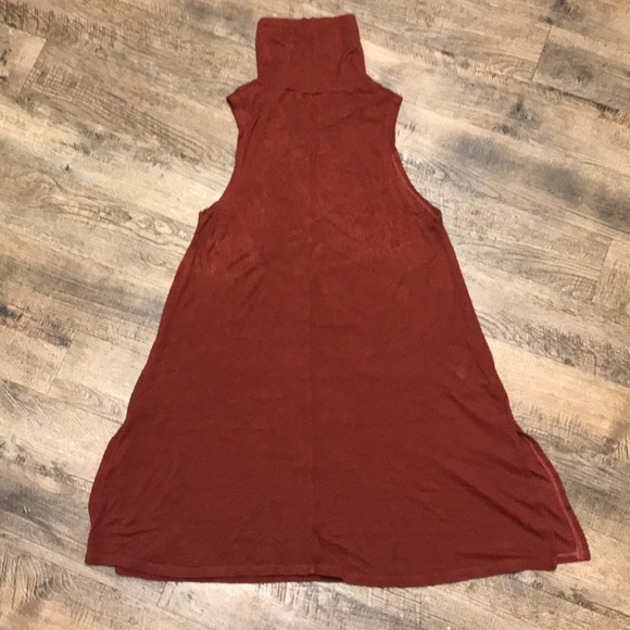Anthro Postmark Rust Red Turtleneck Tunic Top M - Picture 4 of 7